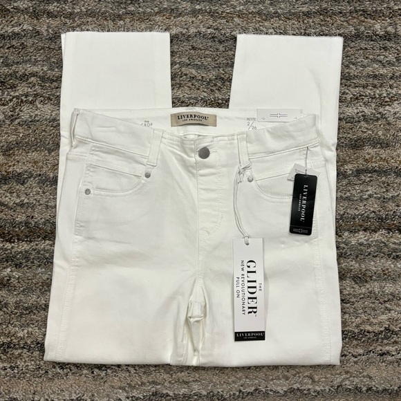 Liverpool Glider Cropped Pull-On Jeans Sz 2/26P NWT | Liverpool Pull-On Cropped- - Picture 1 of 15
